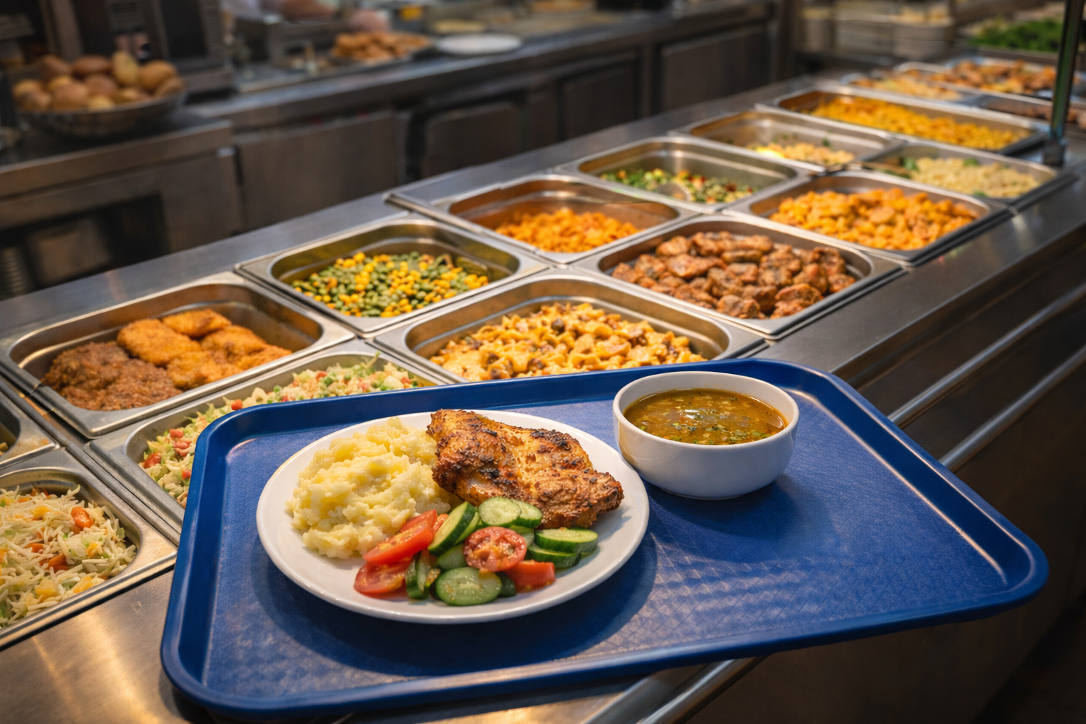 Autoservire impinge-tava